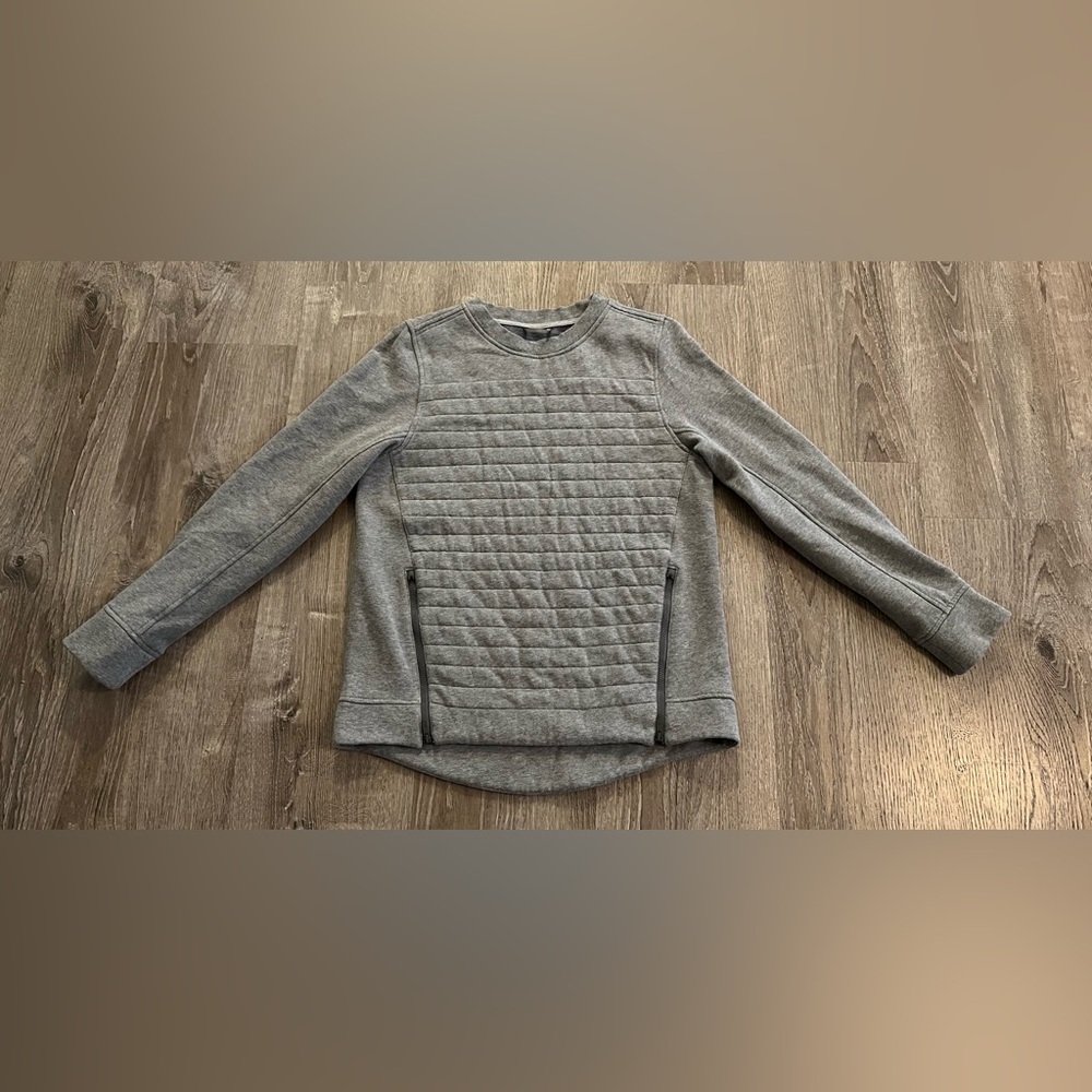 Lululemon Fleece Be True Crew Heathered Medium Grey - Picture 4 of 9